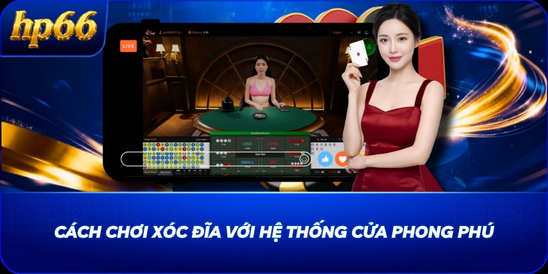 Cách chơi Xóc Đĩa với hệ thống cửa phong phú