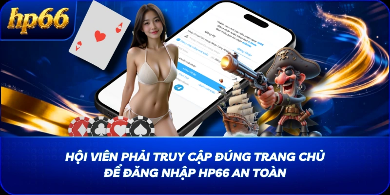 Hội viên phải truy cập đúng trang chủ để đăng nhập HP66 an toàn