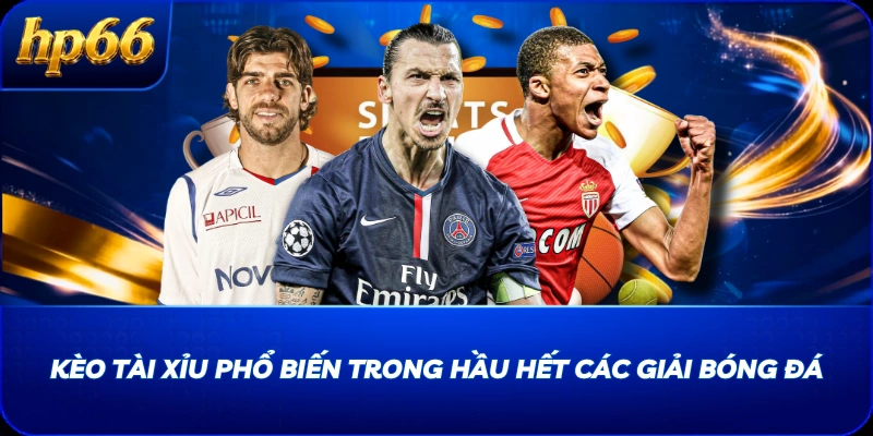 Kèo tài xỉu phổ biến trong hầu hết các giải bóng đá